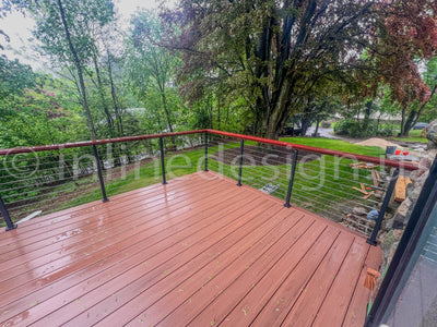Modern Cable Railing Installation in Winchester, MA – A Sleek Upgrade with Wood Elegance