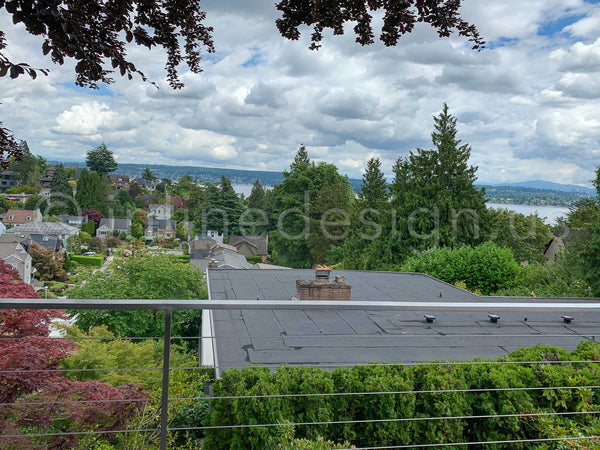 top view cable railing