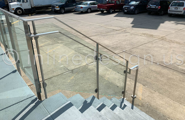 clamps railing stairs concrete