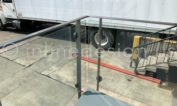 railing glass clamps arcadia