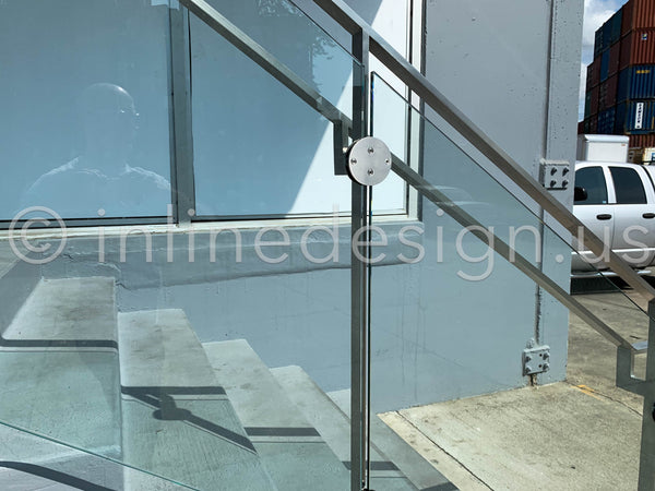 railing guardrail glass clamps