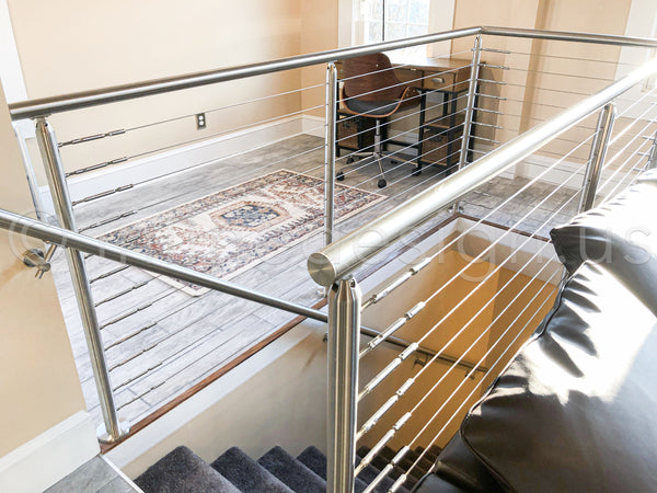 black steel railing