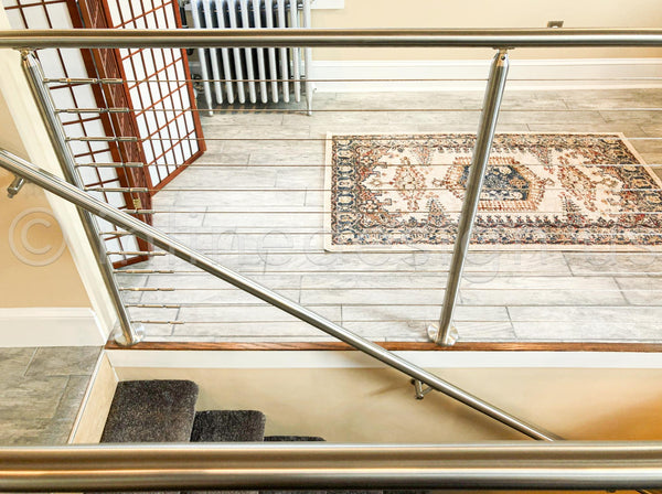 wood cable railing
