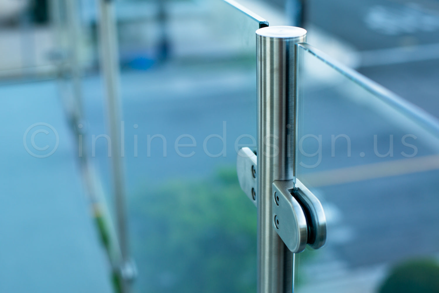 stainless steel railing glass clamp bracket