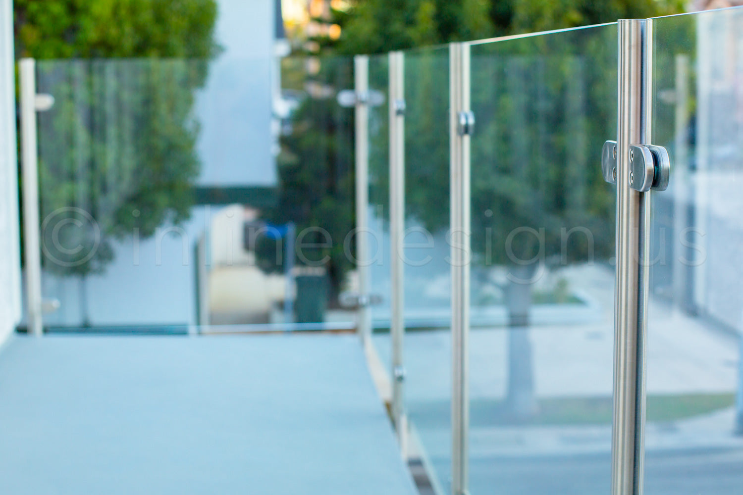 stainless steel railing glass fascia bracket