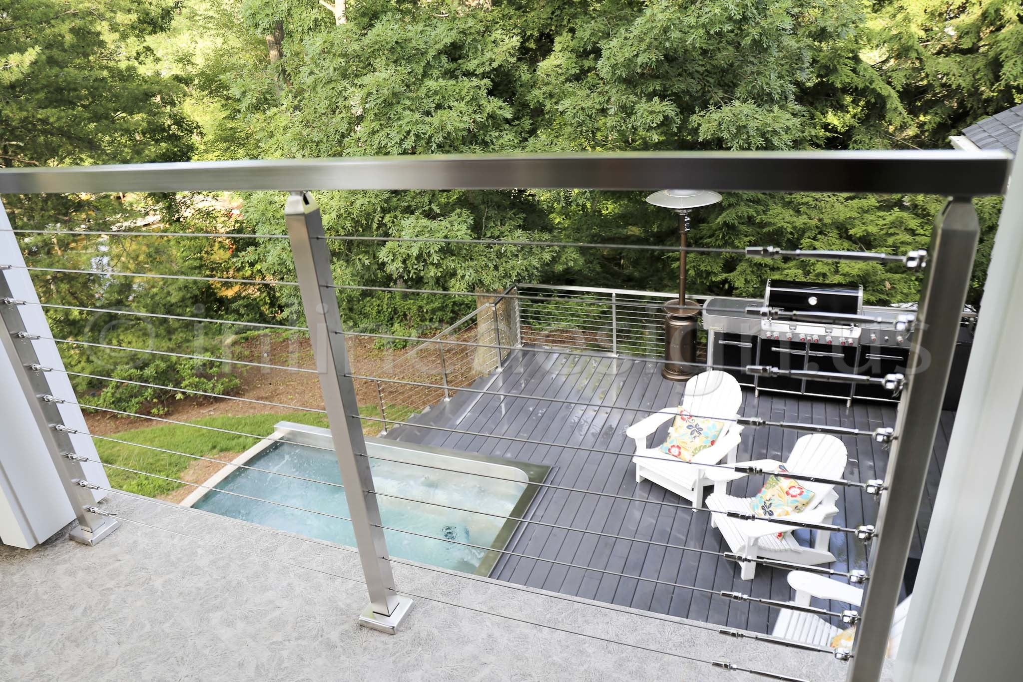 stainless steel cable railing chairs