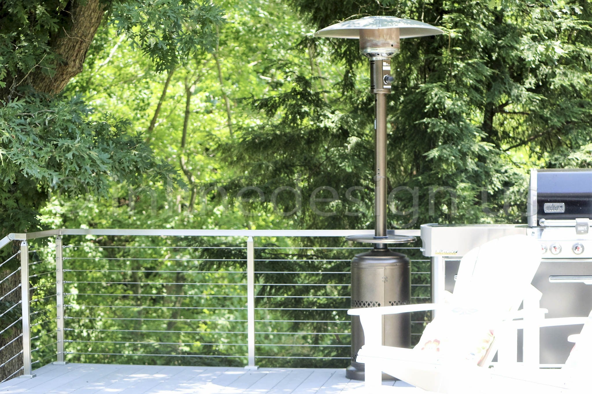 stainless steel cable railing heater