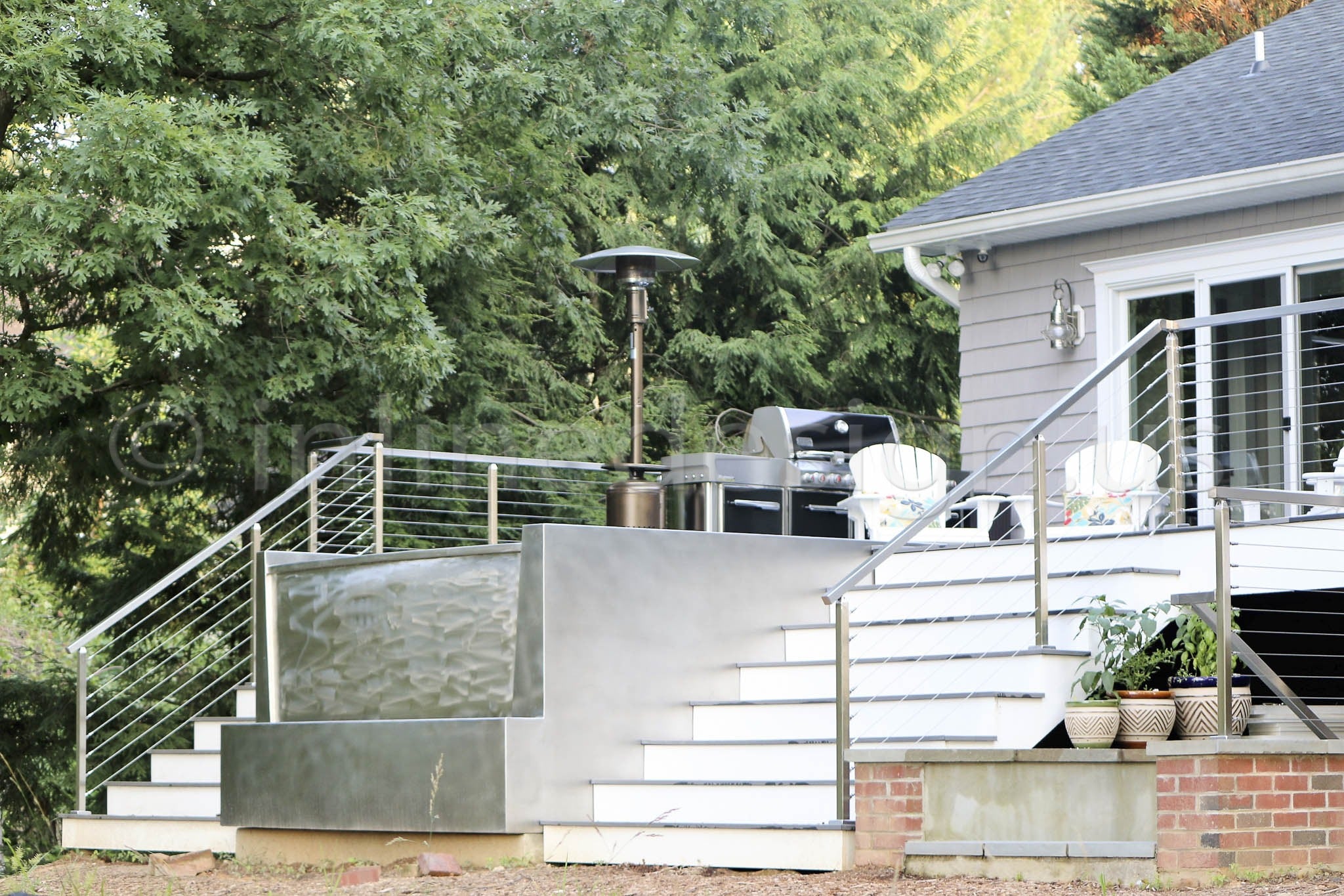 stainless steel cable railing jacuzzi