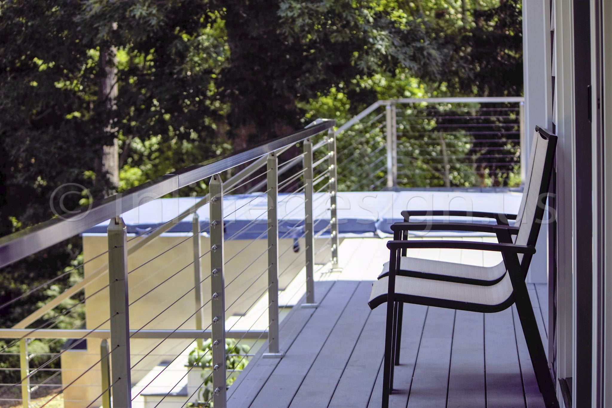 stainless steel cable railing long
