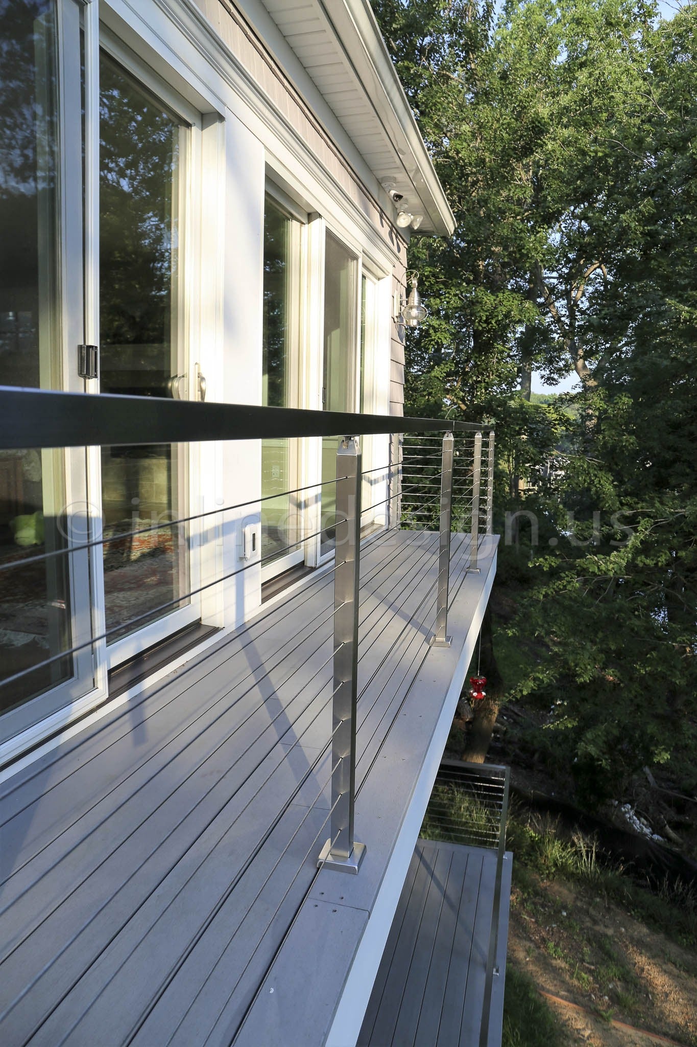 stainless steel cable railing outdoor