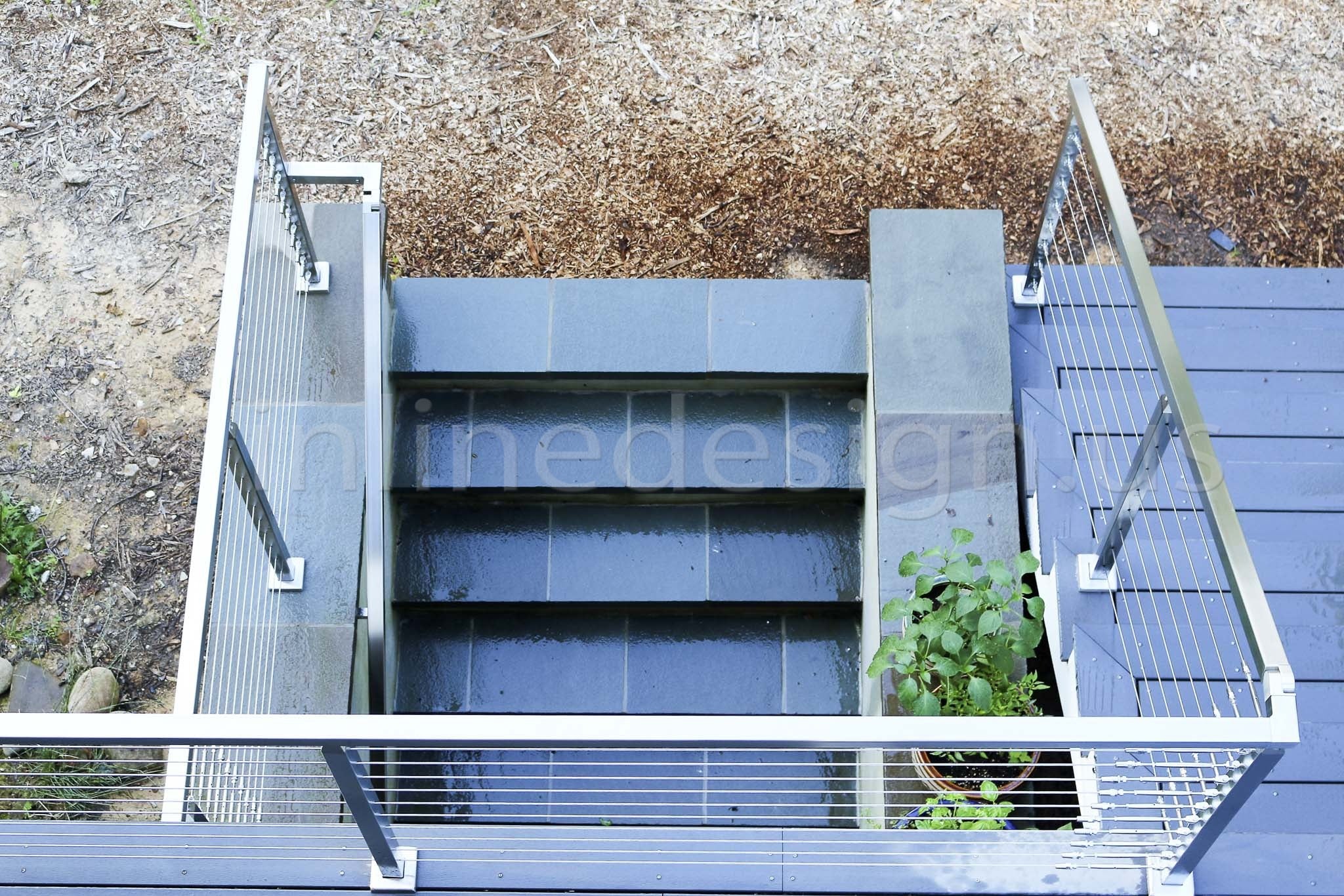 stainless steel cable railing stairs