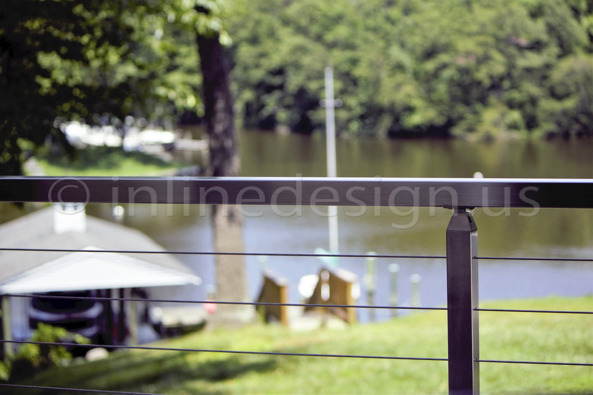 stainless steel cable railing tent