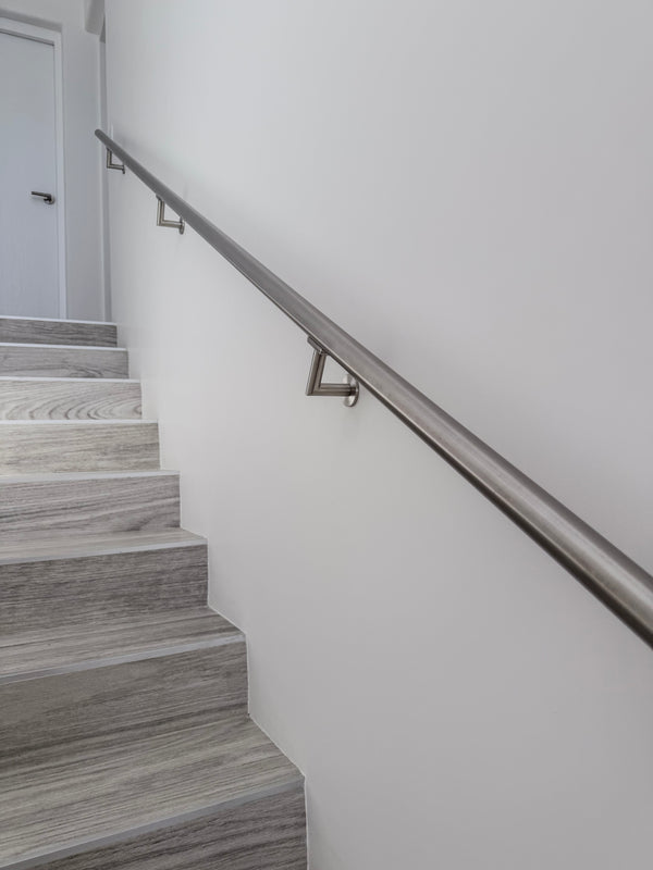frameless interior glass railing with standoffs and wall handrail, Cabo San Lucas (9)