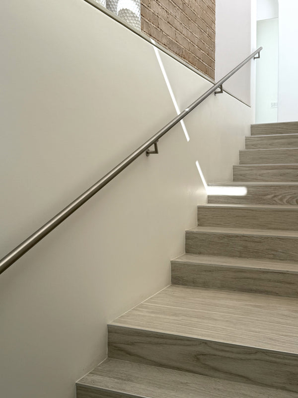 frameless interior glass railing with standoffs and wall handrail, Cabo San Lucas (20)