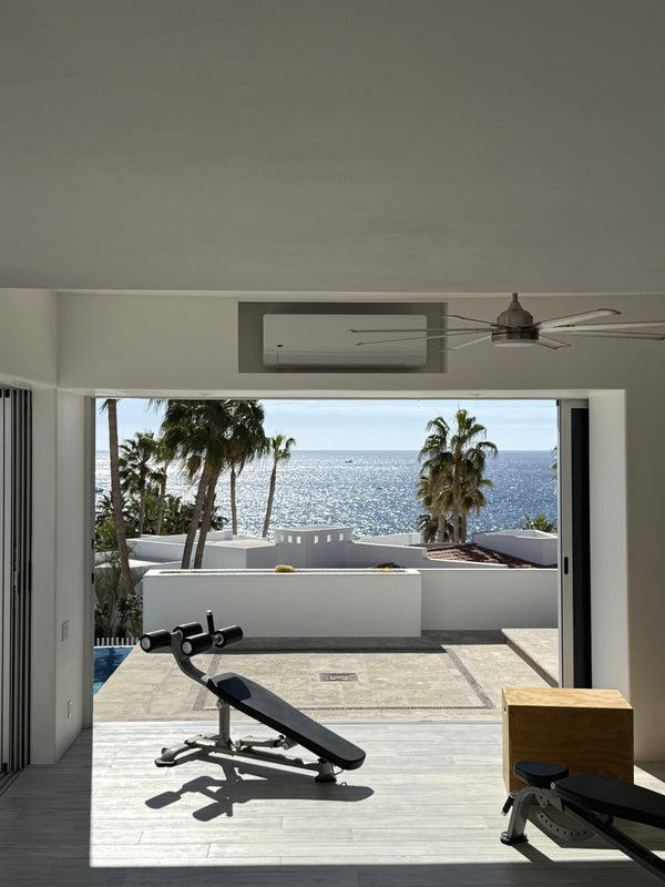 frameless interior glass railing with standoffs and wall handrail, Cabo San Lucas (24)