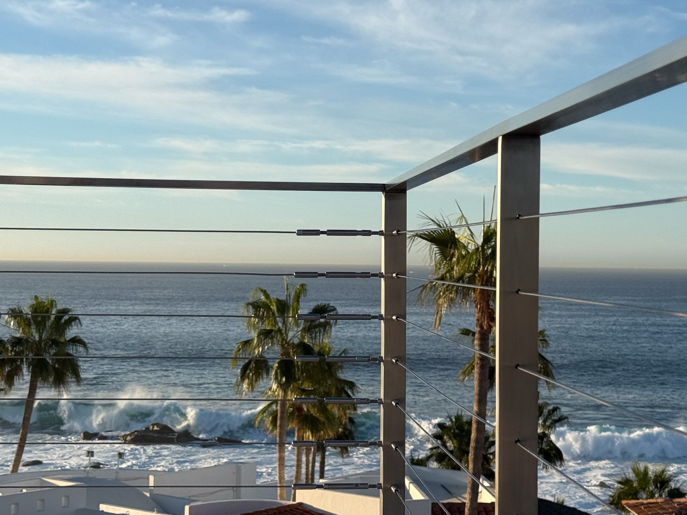 Inline Design stainless steel cable railing Arcadia project
