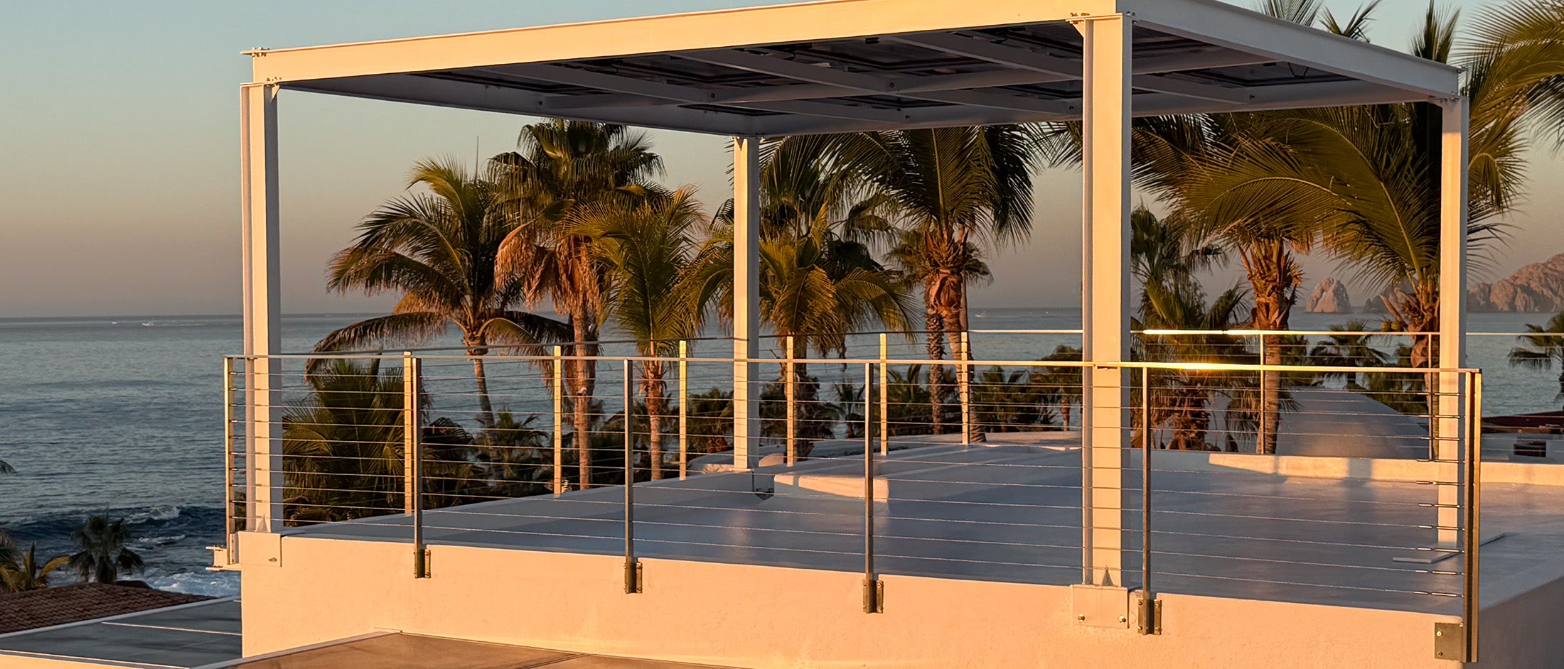 Inline Design stainless steel cable railing Arcadia project