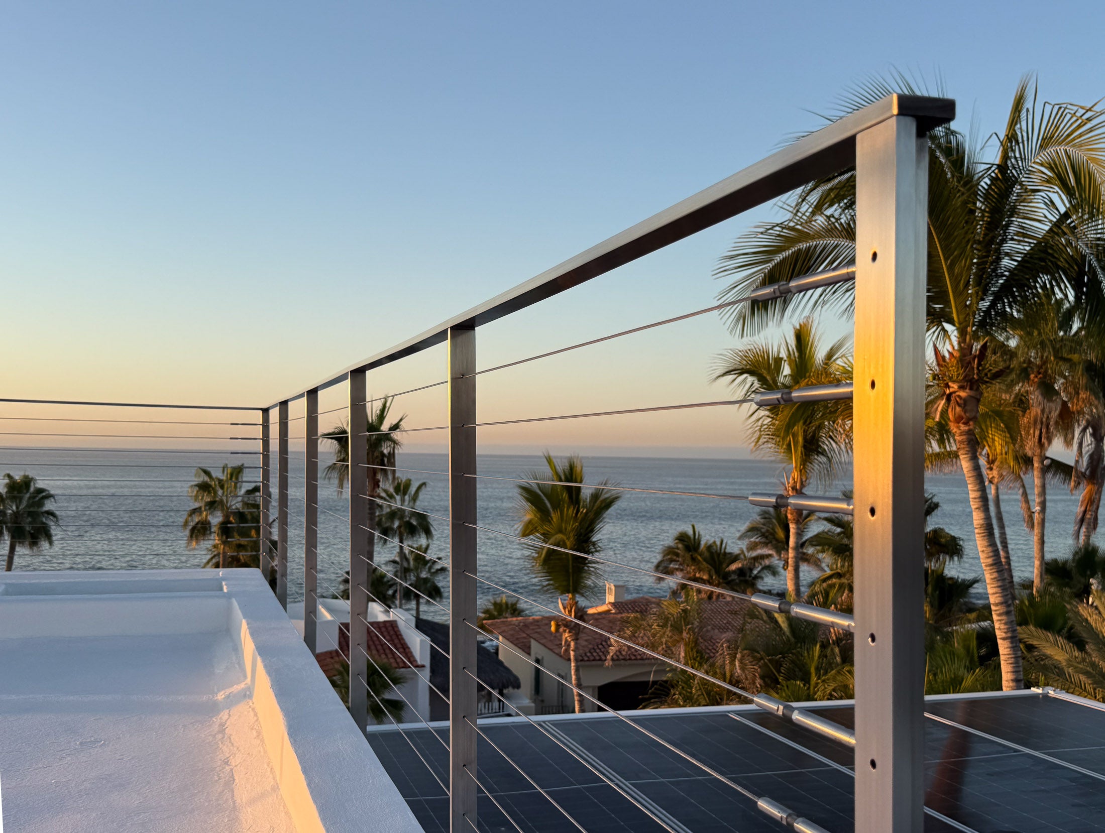 Inline Design stainless steel cable railing Arcadia project