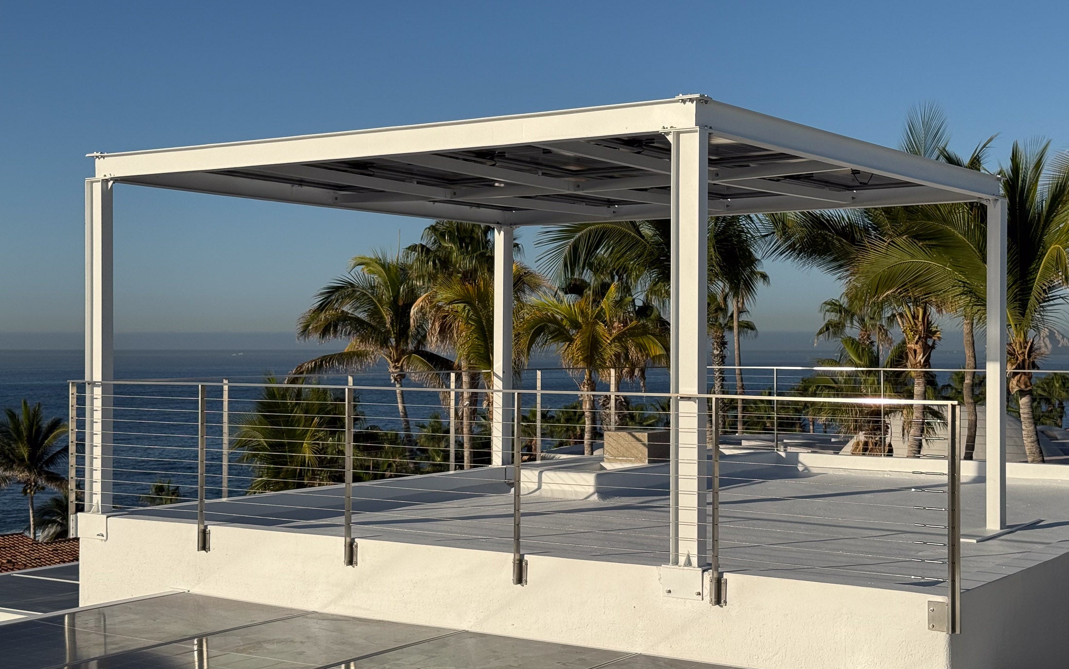 Inline Design stainless steel cable railing Arcadia project