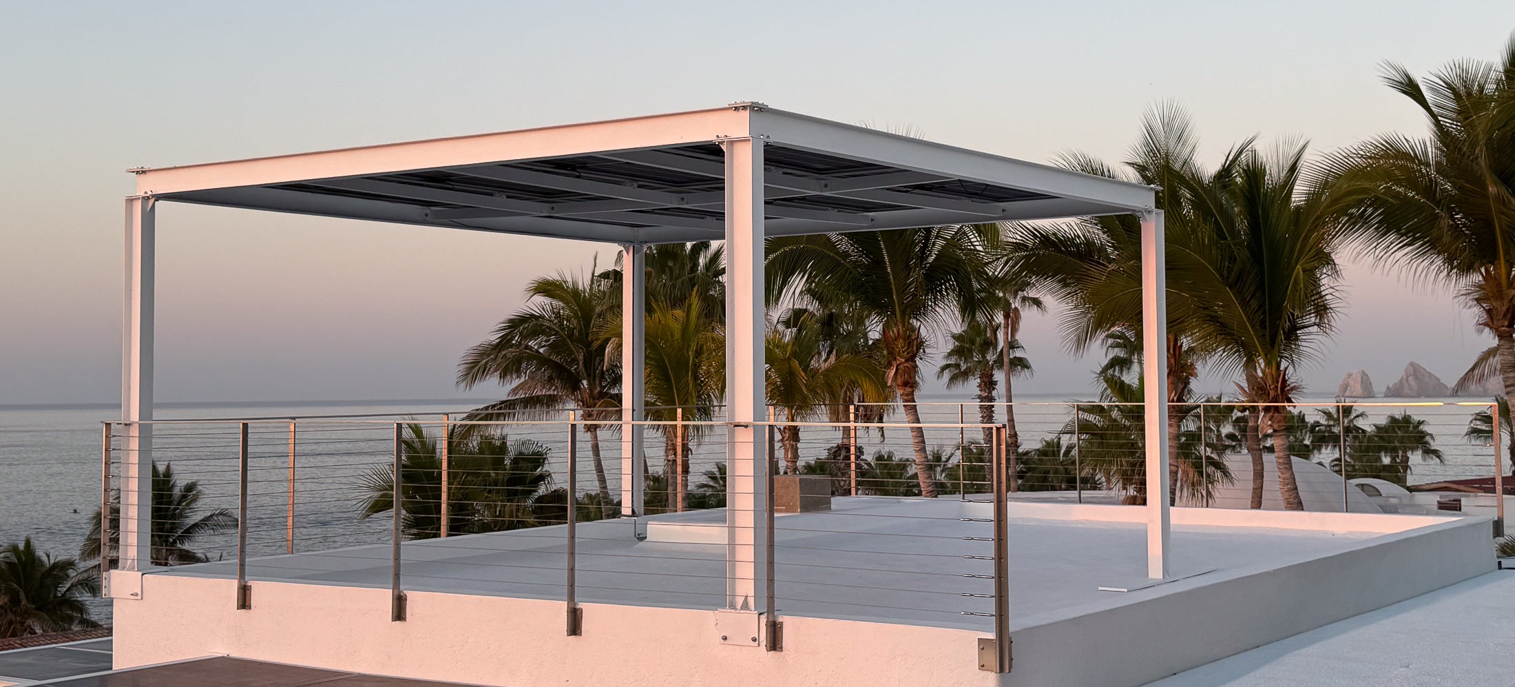 Inline Design stainless steel cable railing Arcadia project