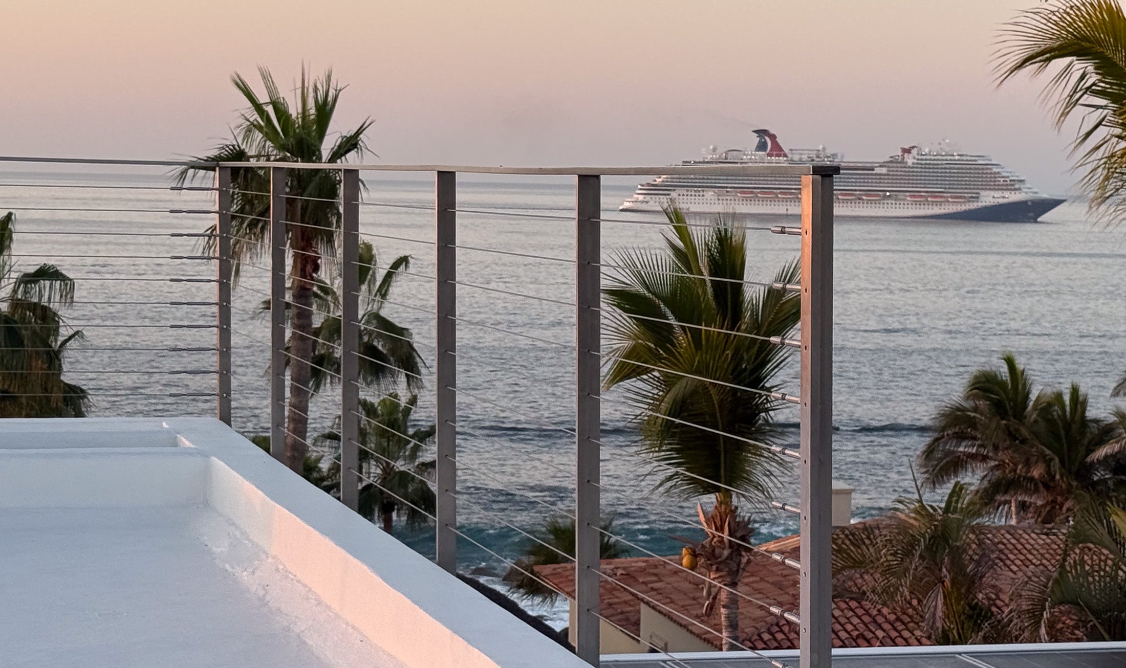 Inline Design stainless steel cable railing Arcadia project