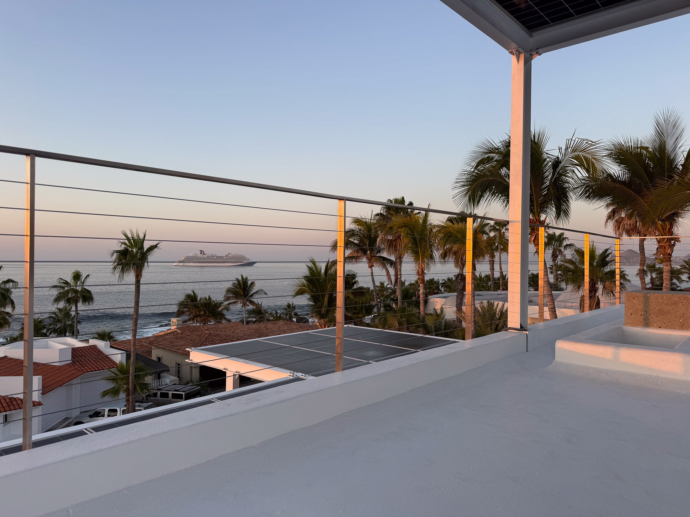 Inline Design stainless steel cable railing Arcadia project