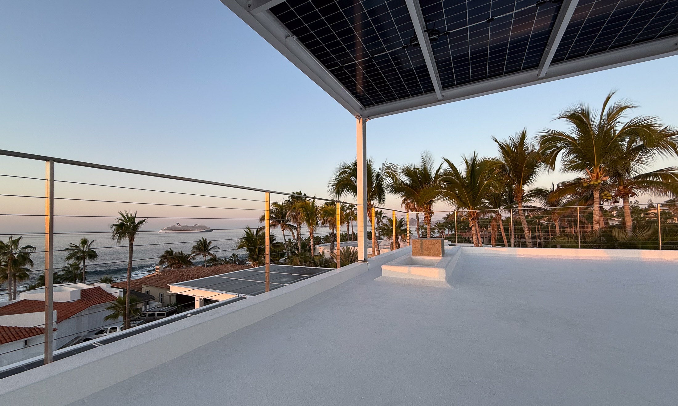 Inline Design stainless steel cable railing Arcadia project