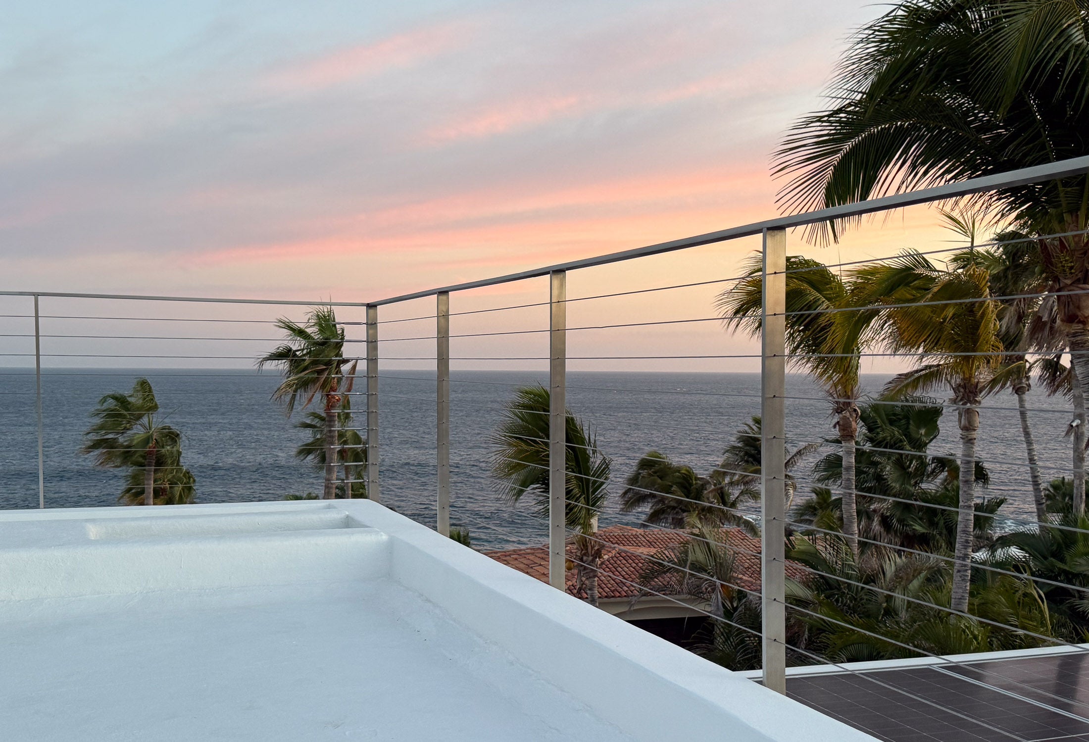 Inline Design stainless steel cable railing Arcadia project