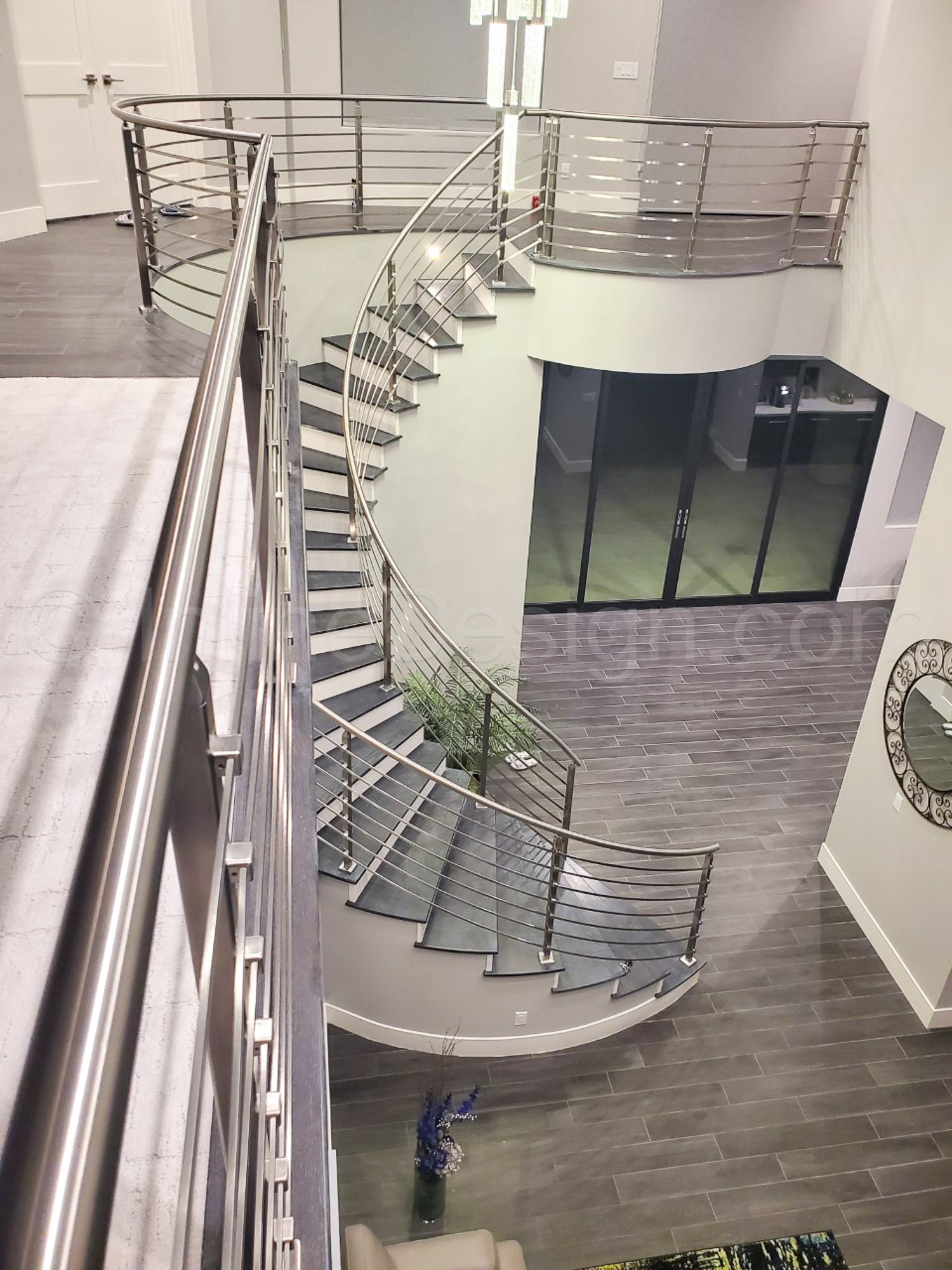 spiral banister