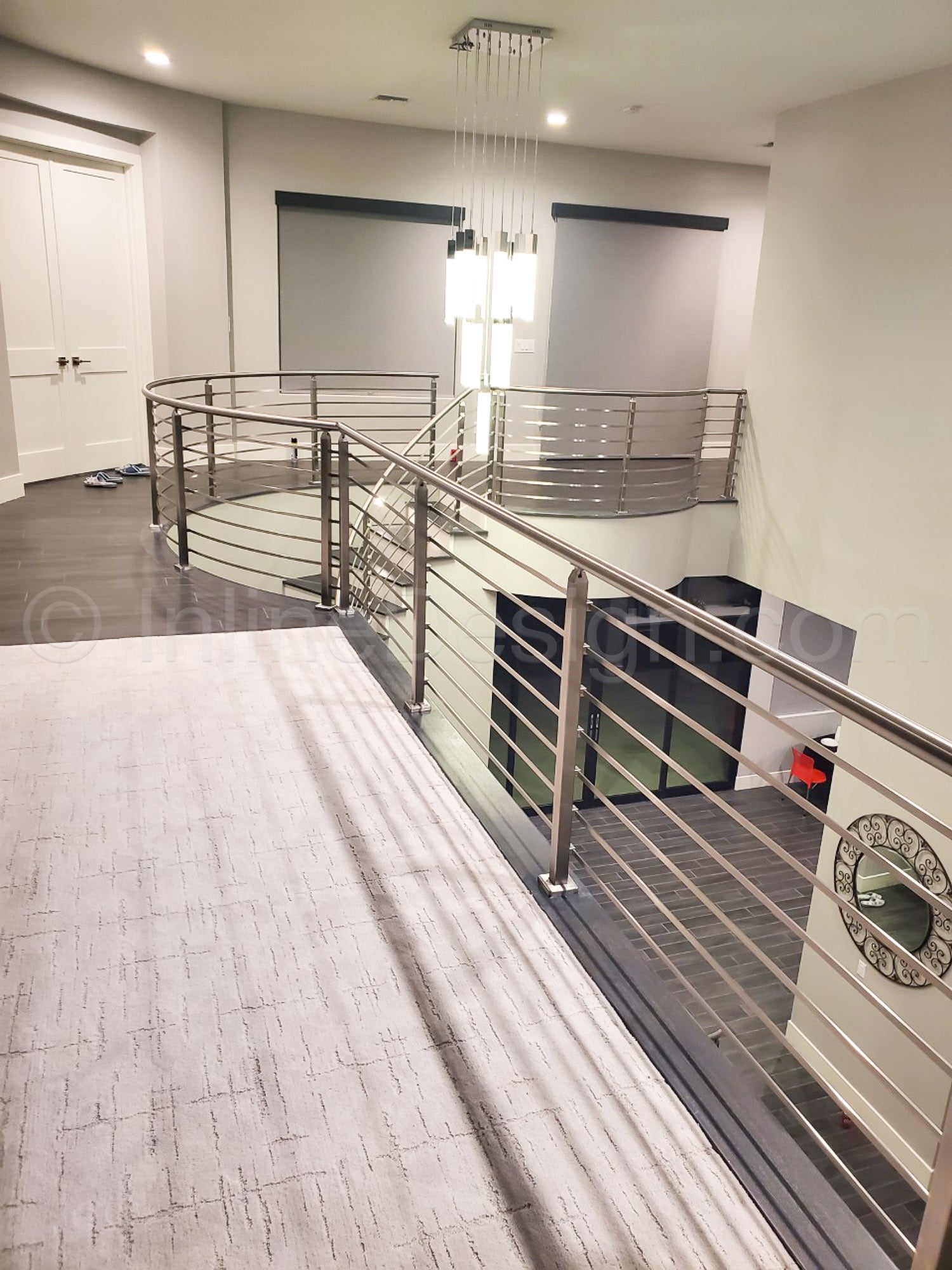 stair landing railing