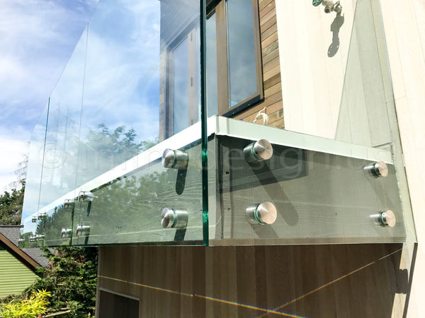 frameless glass balcony railing with round standoffs, Kenmore WA (9)