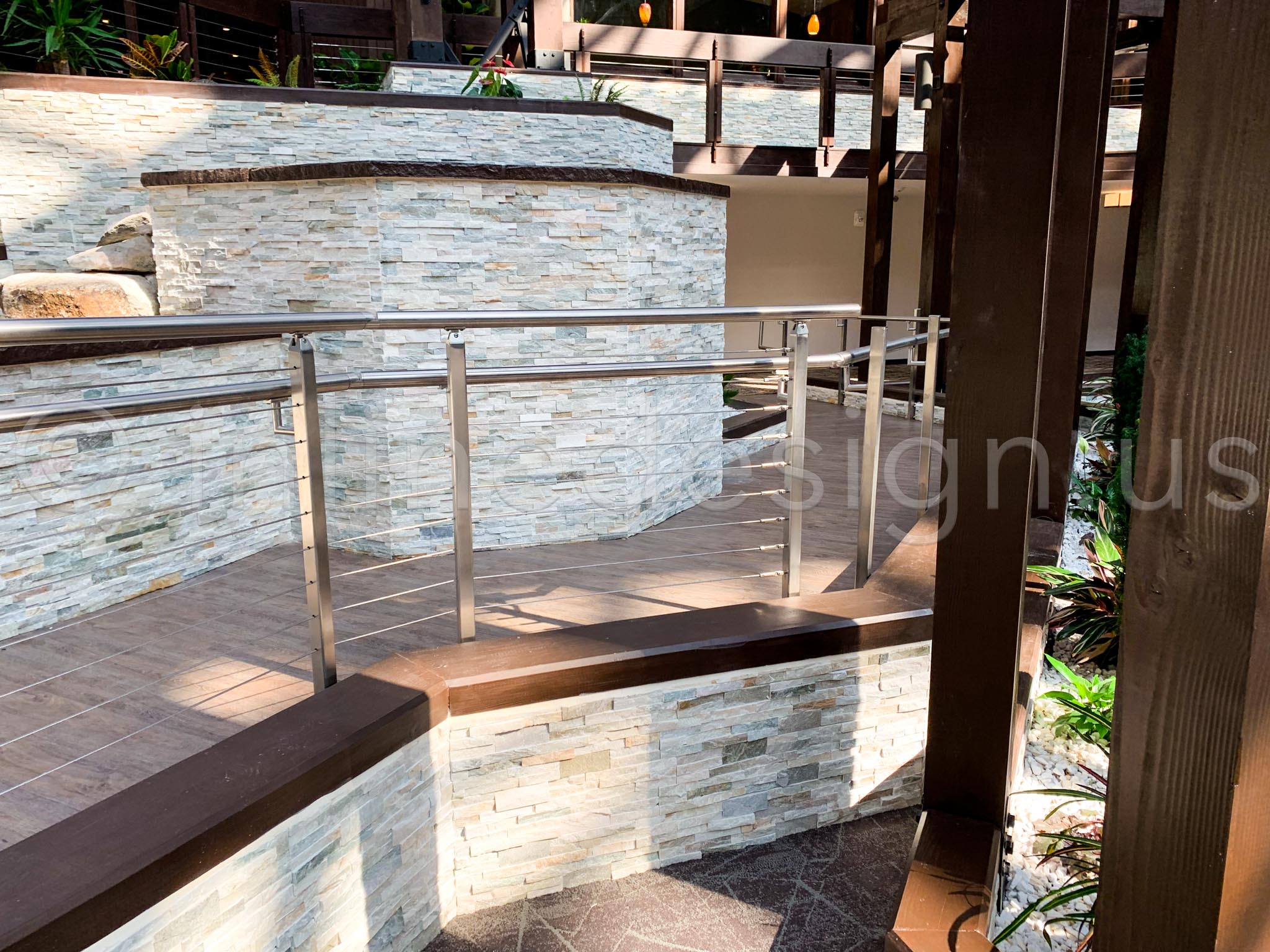 interior cable railing posts