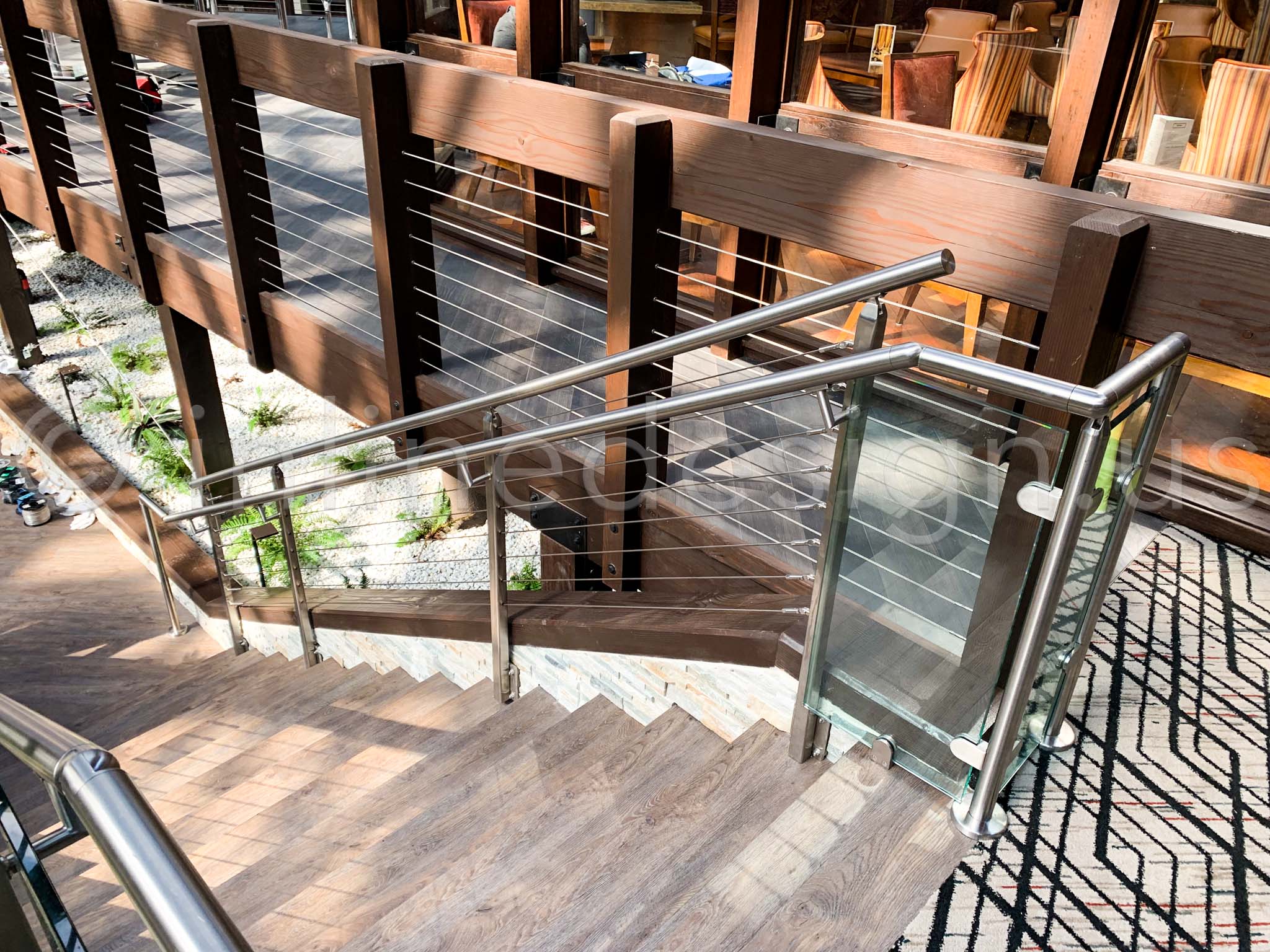 railing with cable mariott