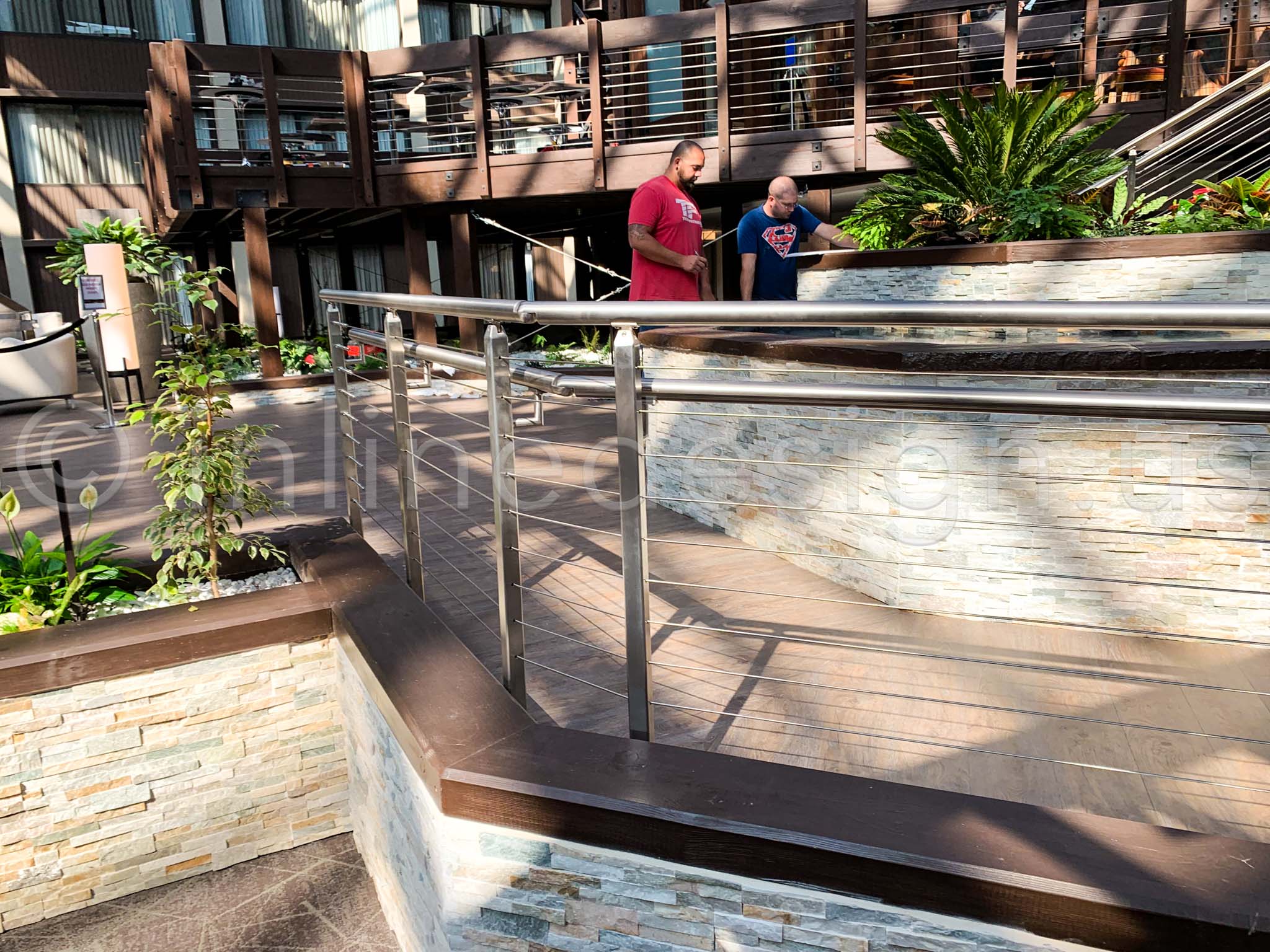 stainless railings