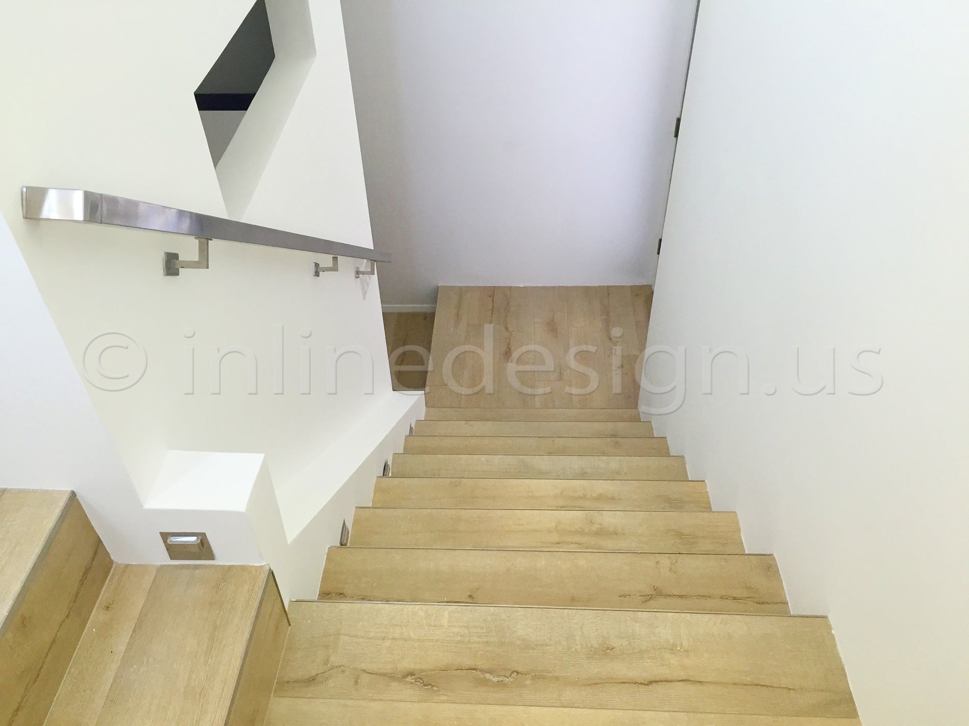 stainless steel handrail down