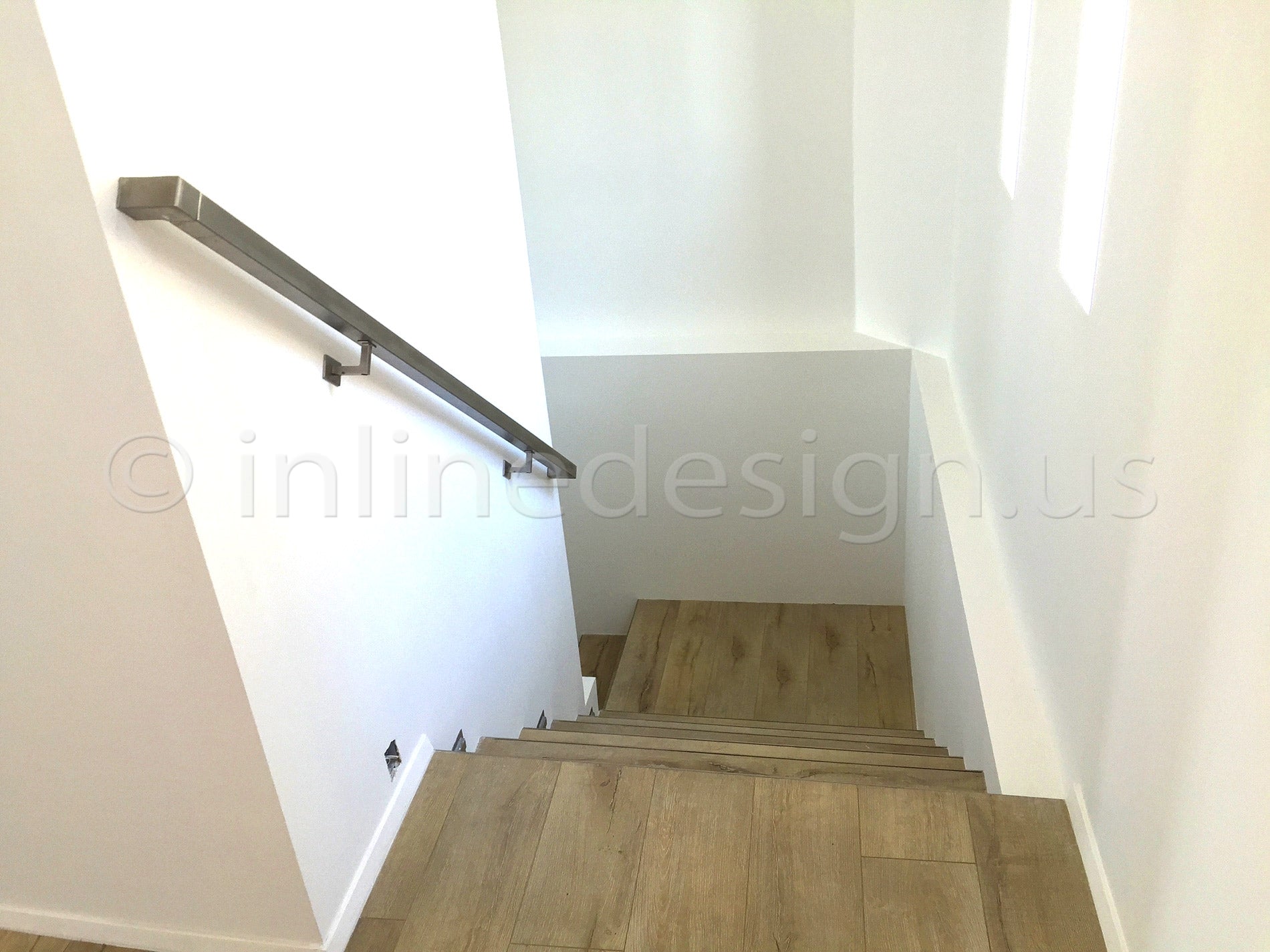 stainless steel handrail wall
