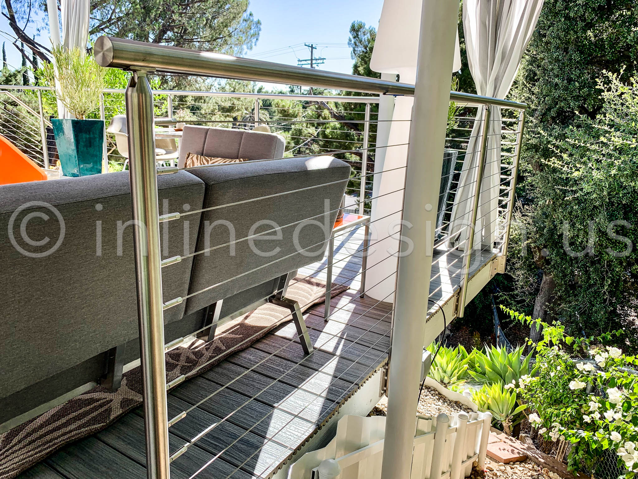 close view side mount railing