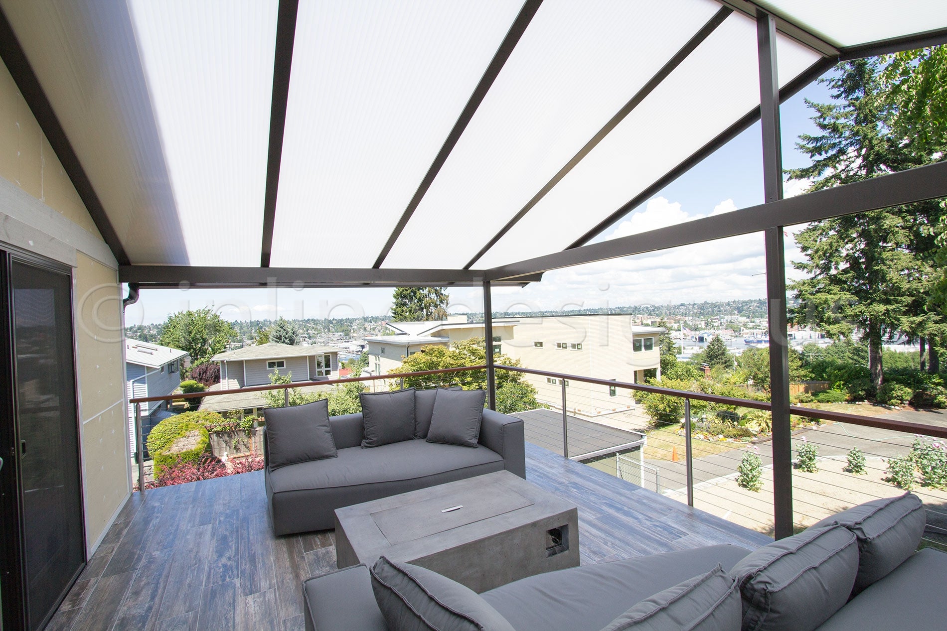 stainless steel cable railing seattle round balcony