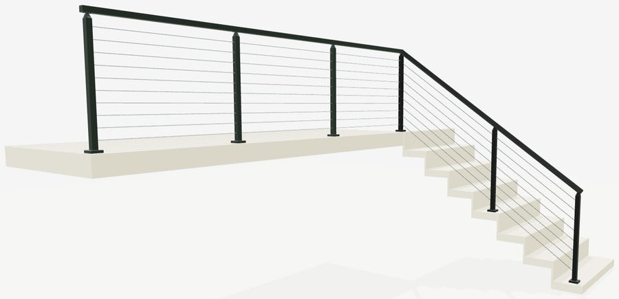 Interactive 3D railing designer
