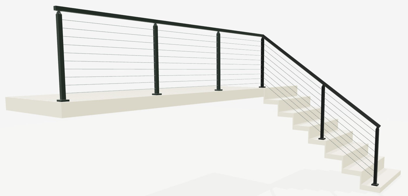 Interactive 3D railing designer