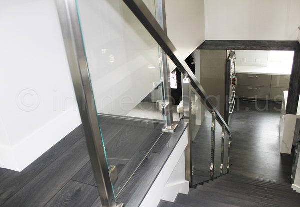 down the stairs