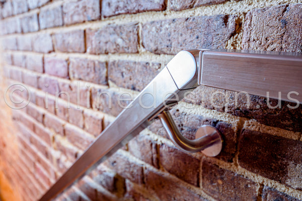 flush angle railing down