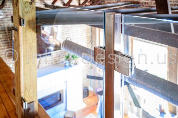 glass railing landing