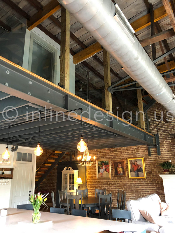 loft glass railing interior