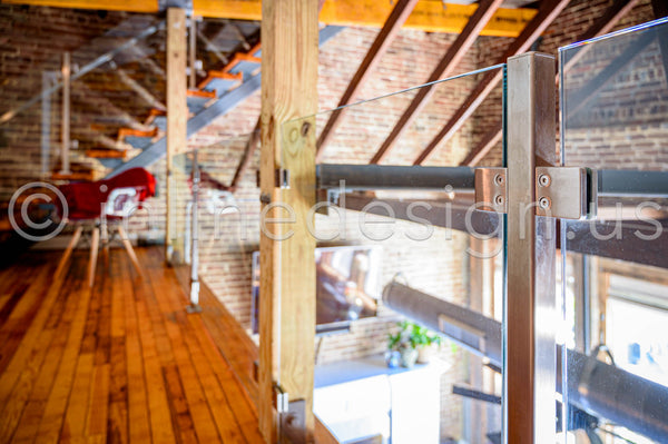 loft glass railing square
