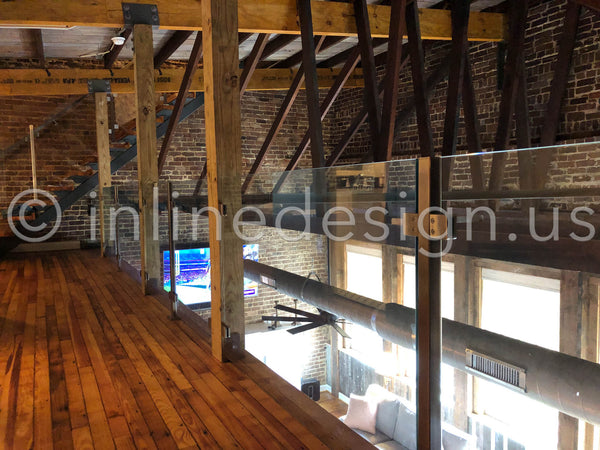loft railing glass guardrail