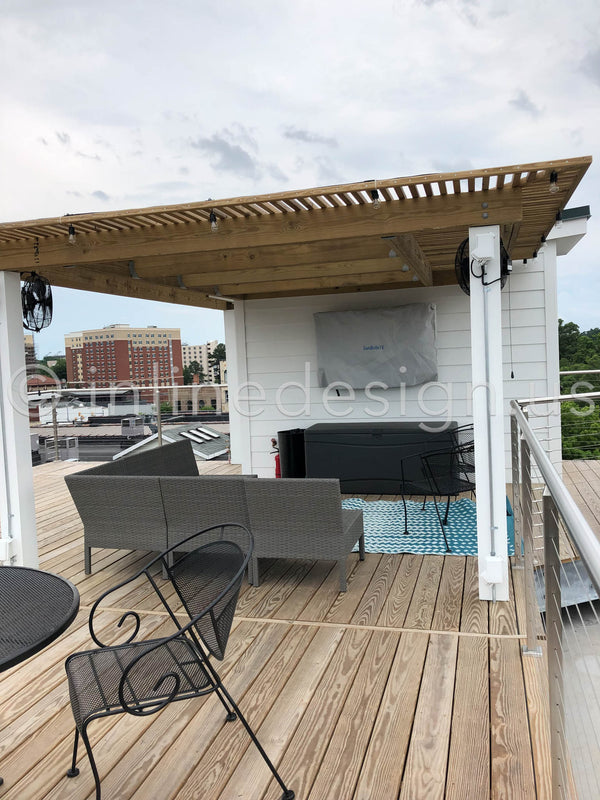 patio exterior deck railing
