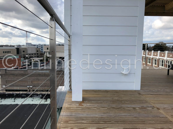 roof square cable railing