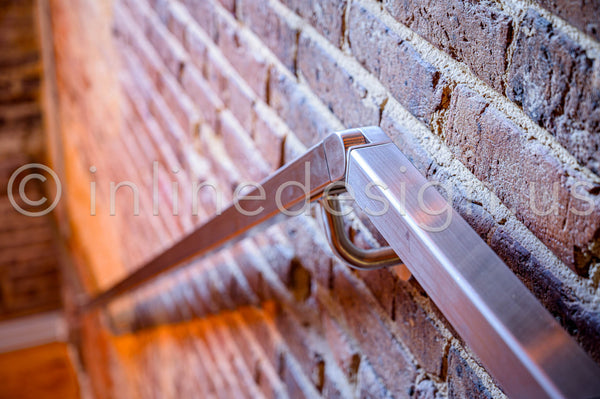square handrail stairs
