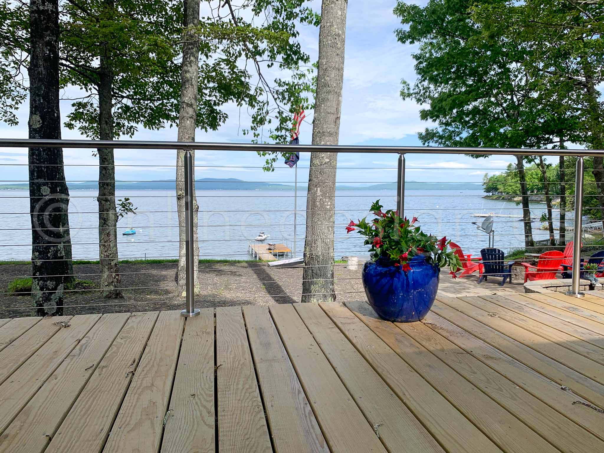 deck railing view beautiful